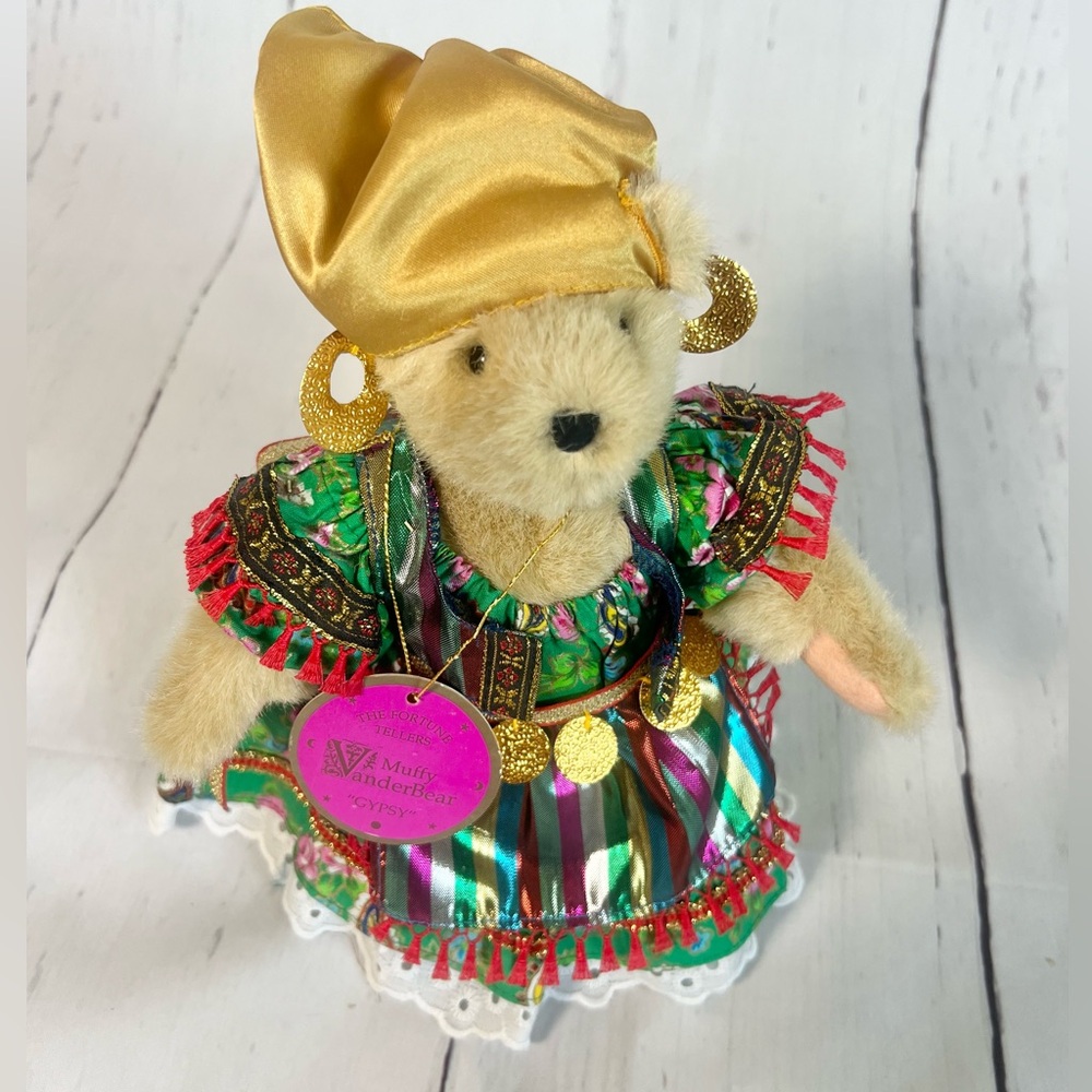 Vintage 1991 Muffy VanderBear Gypsy Fortune Teller 8" Plush Doll w/ Stand